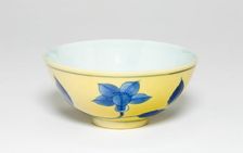 Bowl with Floral Scrolls, Qing dynasty (1644-1911), Kangxi period (1662-1722). Creator: Unknown