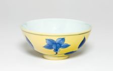 Bowl with Floral Scrolls, Qing dynasty (1644-1911), Kangxi period (1662-1722). Creator: Unknown