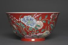 Bowl with Flowering Plants, 1723-1735. Creator: Unknown