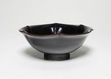 Bowl with Foliate Rim and White Ribs, Song dynasty (960-1279). Creator: Unknown