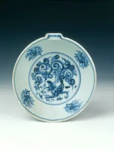 Bowl with foliated dragon decoration, Ming dynasty, Jingtai period, China, 1450-1457. Creator: Unknown