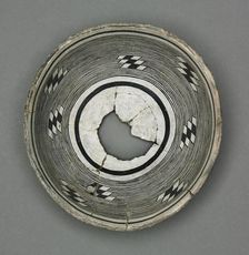 Bowl with Geometeric Design (Concentric Circles), c 1000- 1150. Creator: Unknown