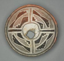 Bowl with Geometric Design (Four-part Design), c 1000- 1150. Creator: Unknown