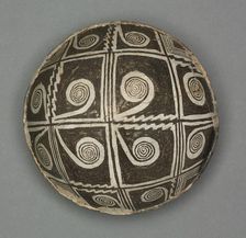 Bowl with Geometric Design (Four- part Scroll-in-Box), 1000- 1150. Creator: Unknown