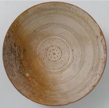 Bowl with Geometric Rosette, Byzantine, 1100-1150. Creator: Unknown