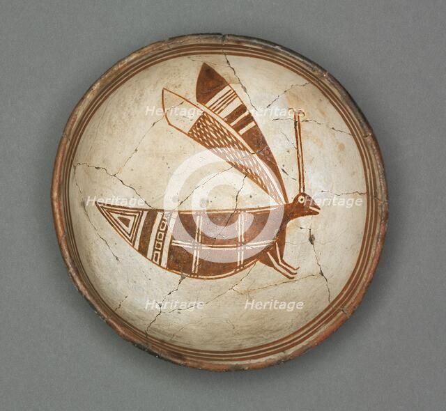 Bowl with Grasshopper, c 1000-1150. Creator: Unknown.