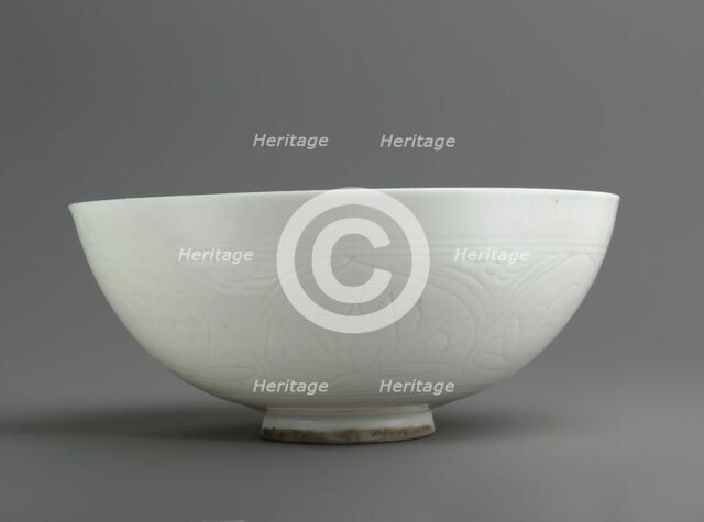 Bowl with Incised Lotus Flowers, Iran, second half 17th century or later. Creator: Unknown.