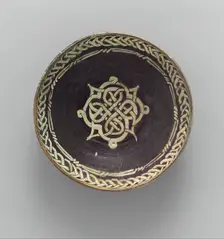 Bowl with Knotted Medallion, Iran, 10th century. Creator: Unknown