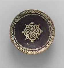 Bowl with Knotted Medallion, Iran, 10th century. Creator: Unknown