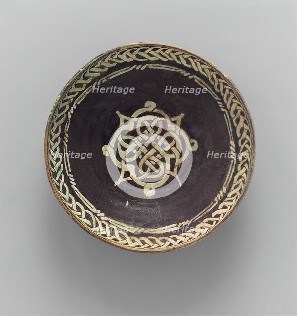Bowl with Knotted Medallion, Iran, 10th century. Creator: Unknown.