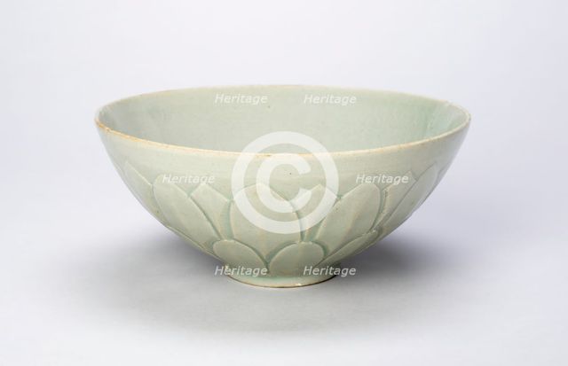 Bowl with Layered Lotus Petals, South Korea, Goryeo dynasty (918-1392), 12th century. Creator: Unknown.