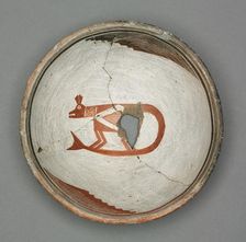 Bowl with Lizard (?), c 1000- 1150. Creator: Unknown