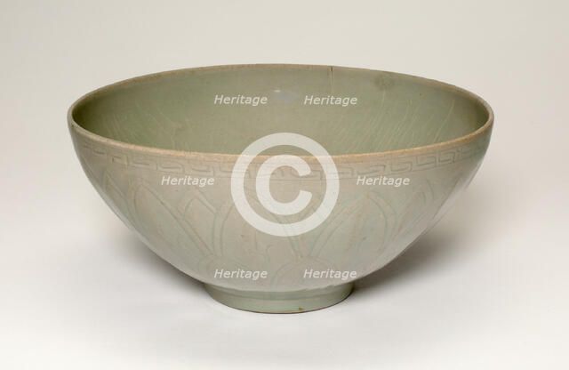 Bowl with Lotus Design, Korea, Goryeo dynasty (918-1392), mid-12th century. Creator: Unknown.