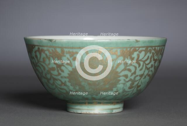 Bowl with Lotus Scrolls, 16th Century. Creator: Unknown.