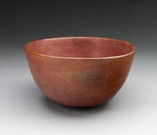 Bowl with Painted Rim, A.D. 600/1000. Creator: Unknown