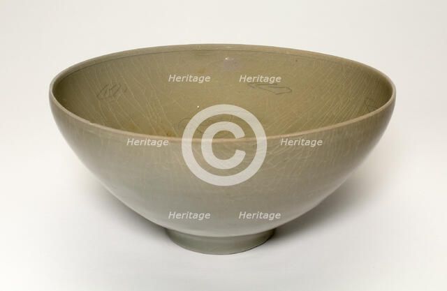 Bowl with Phoenix, Korea, Goryeo dynasty (918-1392), early 12th century. Creator: Unknown.