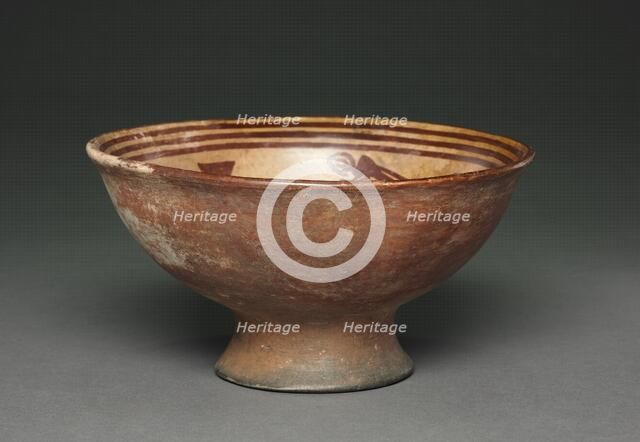 Bowl with Procession and Houses, 1250-1550. Creator: Unknown.