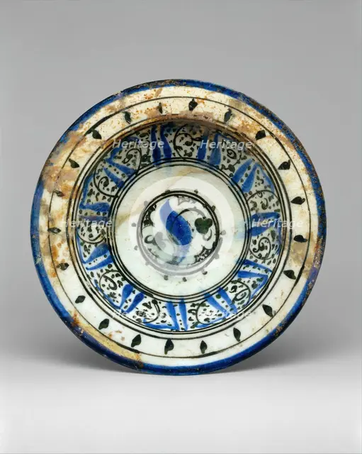 Bowl with Pseudo-inscription, Syria, 13th century. Creator: Unknown.