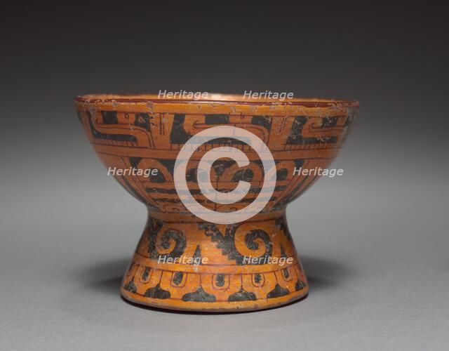 Bowl with Rattle Base, c. 900-1519. Creator: Unknown.