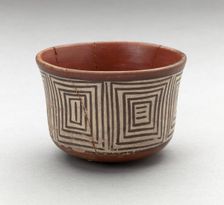 Bowl with Repeated Concentric Squared Motifs, 180 B.C./A.D. 500. Creator: Unknown