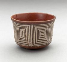 Bowl with Repeated Concentric Squared Motifs, 180 B.C./A.D. 500. Creator: Unknown