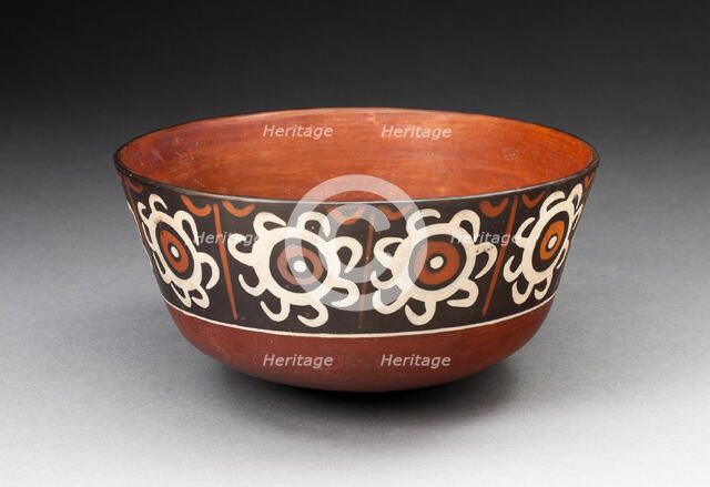 Bowl with Repeated Spiral-Like Motifs, 180 B.C./A.D. 500. Creator: Unknown.