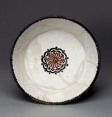 Bowl with Rosette, present-day Uzbekistan, 10th century. Creator: Unknown