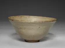 Bowl with Stamped Floral Decoration, 1400s. Creator: Unknown