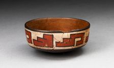Bowl with Stepped-Fret Motif, 180 B.C./A.D. 500. Creator: Unknown