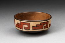 Bowl with Stepped Fret Motif, 180 B.C./A.D. 500. Creator: Unknown