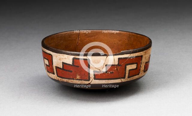 Bowl with Stepped-Fret Motif, 180 B.C./A.D. 500. Creator: Unknown.