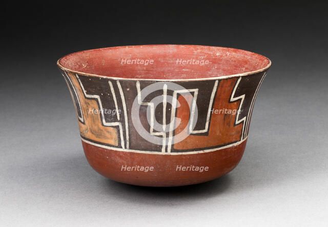 Bowl with Stepped Motifs, 180 B.C./A.D. 500. Creator: Unknown.