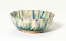 Bowl with Streak Pattern, Tang dynasty (618-906), first half of 8th century. Creator: Unknown