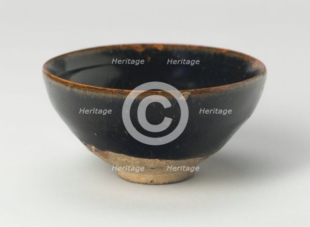 Bowl with Striated Petals, Song (960-1279) or Jin dynasty (1115-1234), c. 12th/13th century. Creator: Unknown.