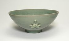 Bowl with Stylized Peonies, Korea, Goryeo dynasty (918-1392), 12th century. Creator: Unknown