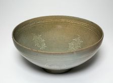 Bowl with Stylized Pomegranate Clusters, Korea, Goryeo dynasty (918-1392), late 13th century. Creator: Unknown
