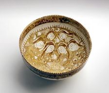 Bowl with seated figures by a stream, 1211