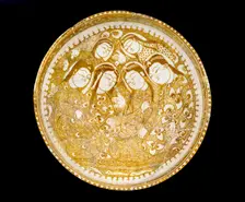 Bowl with seated figures by a stream, 1211
