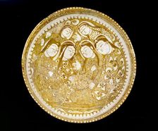 Bowl with seated figures by a stream, 1211