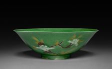 Bowl with Sprays of Flowers, 1662-1722. Creator: Unknown