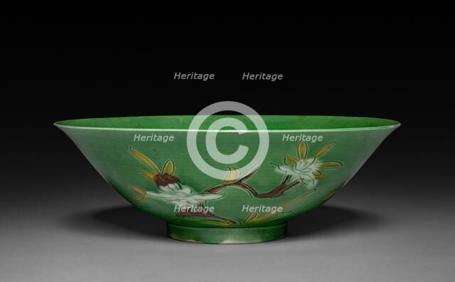 Bowl with Sprays of Flowers, 1662-1722. Creator: Unknown.