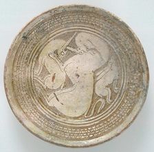 Bowl with Three Animals, Byzantine, 1100-1300. Creator: Unknown