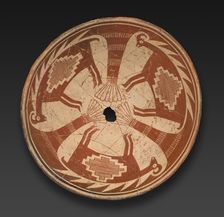 Bowl with Three-part Antelope Design, 950/1150. Creator: Unknown