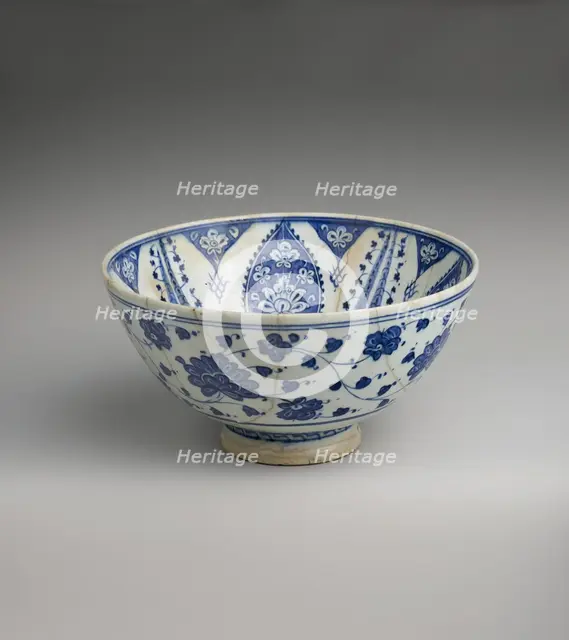 Bowl with Variation of 'Baba Nakkas' Design, Turkey, ca. 1500-1525. Creator: Unknown.