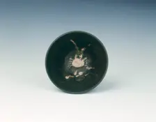 Bowl with white crab design, Muromachi period, Japan, 15th-16th century. Creator: Unknown