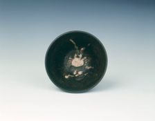 Bowl with white crab design, Muromachi period, Japan, 15th-16th century. Creator: Unknown