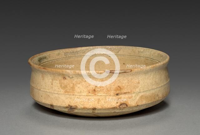 Bowl: Yellow Seto Ware, c. 1590. Creator: Unknown.