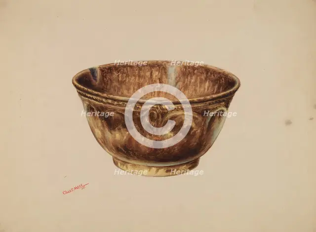 Bowl - Bennington, 1938. Creator: Charles Moss.