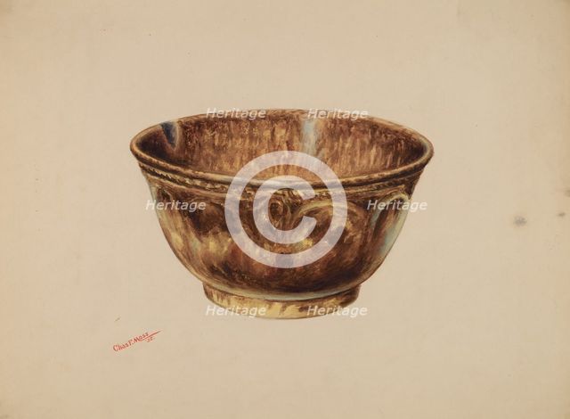 Bowl - Bennington, 1938. Creator: Charles Moss.