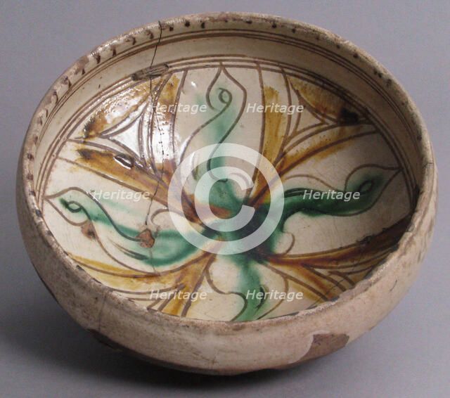 Bowl, Byzantine, 12th-13th century. Creator: Unknown.